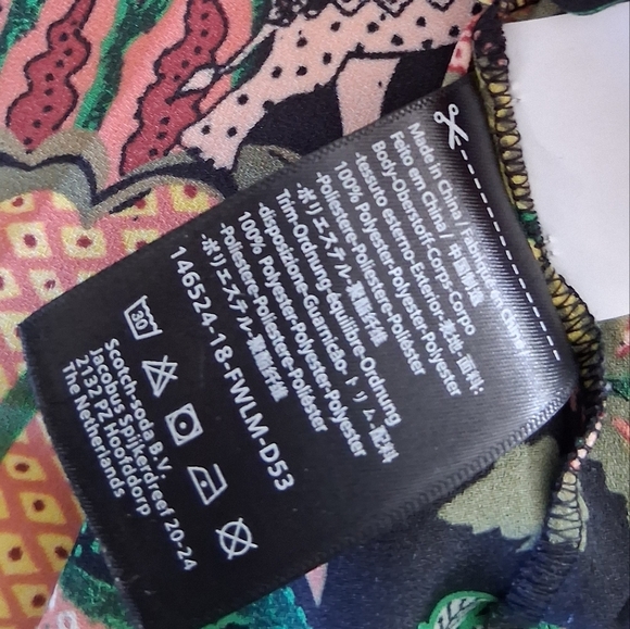 Scotch & Soda (Dans La Nuit)/ Colorful Jungle Print Blouse/ Size US S - Picture 14 of 17